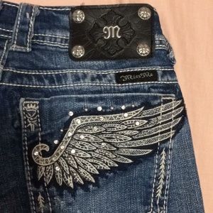 Miss me jeans with wings